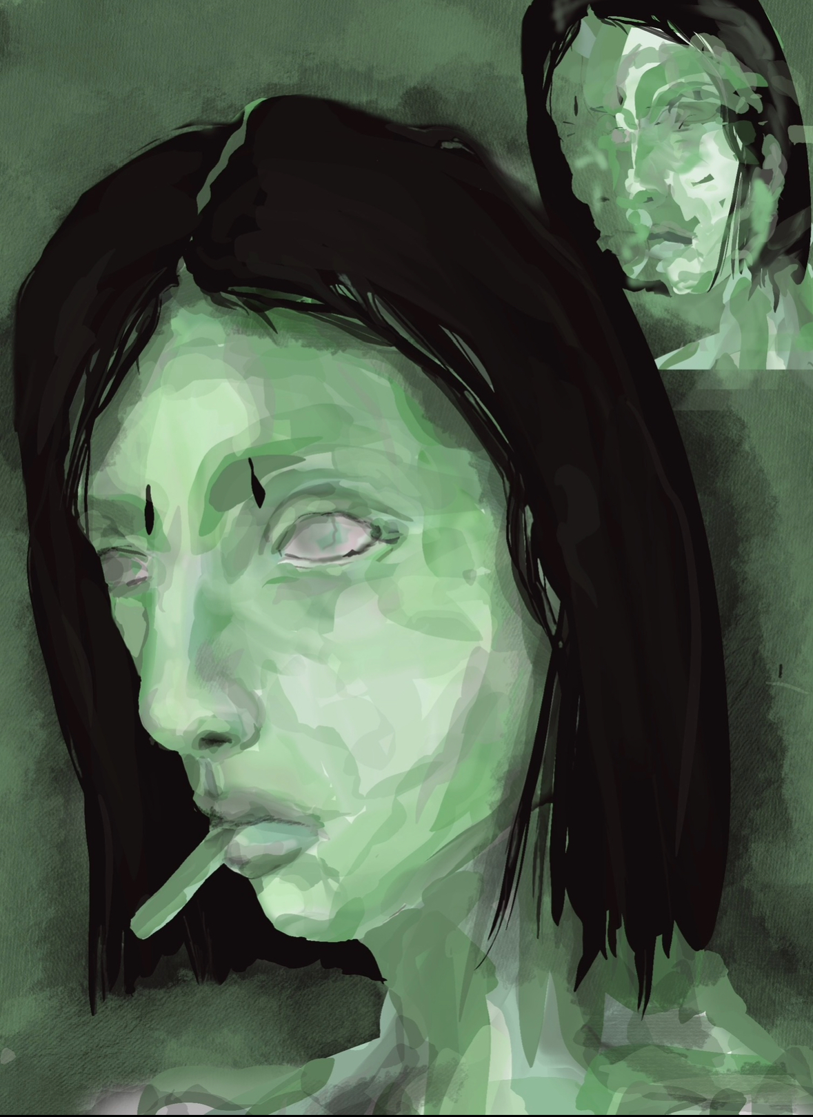 daze portrait, digital, 2023